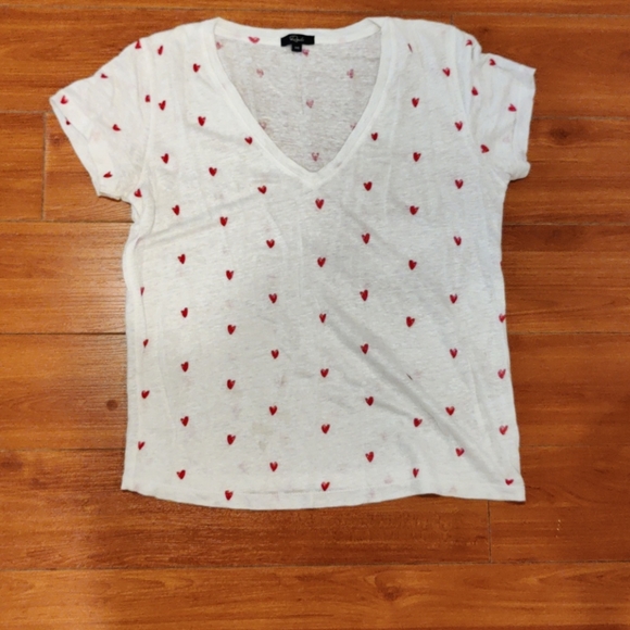 Rails linen heart ❤️ top - Picture 1 of 4